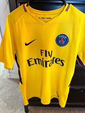 Nike Paris Saint-Germain PSG Neymar Jr. throwback Soccer Jersey